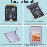 RIITOP CFexpress B to NVMe 2230 SSD Adapter, CF Type B Converter Card for NVMe SSD DIY Assembly Kit