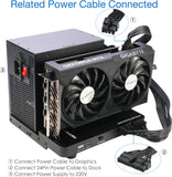 RIITOP 40Gpbs eGPU Enclosure USB4.0 Compatible with Thunderbolt 4 External GPU Dock for PCIe 4.0 X16 Graphics Card