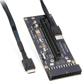 Oculink eGPU Adapter, OCuLink SFF-8612 to PCIe x16 Card with Cable for eGPU