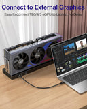 RIITOP 80Gbps USB C for Thunderbolt 5 Cable [1FT], Short USB-C to C Monitor Cord up to 8K@60Hz Video 240W PD Lightning-Fast Charging Compatible with Thunderbolt 4/3/USB4 V2 for SSD, eGPU