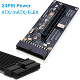 Oculink eGPU Adapter, OCuLink SFF-8612 to PCIe x16 Card with Cable for eGPU