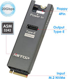 NVMe to USB Type-E Internal Connector [20Gbps], M.2 (M Key) PCIe 4.0 NVMe to USB-C 3.2 Gen2×2 Type-E Header