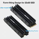 M.2 SSD Heatsink, RIITOP NVMe Cooler for M2 NVMe or SATA-Based 2280 SSD