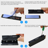 M.2 SSD Heatsink, RIITOP NVMe Cooler for M2 NVMe or SATA-Based 2280 SSD