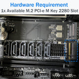 M.2 to SATA 3.0 Adapter [6-Port], RIITOP M.2 NVMe to 6 Ports SATA III Expansion Card Adapter 6Gbps with Chipset ASM1166