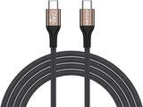 RIITOP 240W USB C to USB C Cable (2Pack,6.6ft), USB C Charger Cable Fast Charge for iPhone 15/15Pro/15Plus/15ProMax, MacBook Pro 2020, iPad Pro 2020, iPad Air 4, Samsung Galaxy S23+/S23 Ultra(USB 2.0)