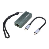 RIITOP USB C to 10Gb Ethernet Adapter, 10Gb Type C to Ethernet Adapter, Compatible with USB4 & Thunderbolt 5/4/3