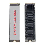 M.2 to SATA Adapter 8 Port, NVMe M Key M.2 to SATA3.0 Card 6Gbps, ASMedia ASM1166 Chip, Support SSD and HDD for Desktop PC with LED Indicator, Tools Included