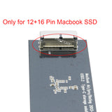 IITOP MacBook SSD Enclosure, 12+16 PIN AHCI SSD to Type-C Adapter, USB3.2 GEN2x2 20Gbps, for 2013-2017 MacBook Pro Retina/Air/Mac Mini/Pro Apple Flash SSD