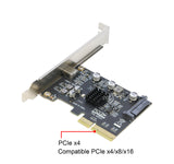 20Gbps PCIe USB C Card - RIITOP USB 3.2 Gen 2x2 (20Gbps) USB-C SuperSpeed PCI Express 3.0 x4 Host Controller Card - USB Type-C PCIe Add-On Adapter Card - Expansion Card, For Windows & Linux