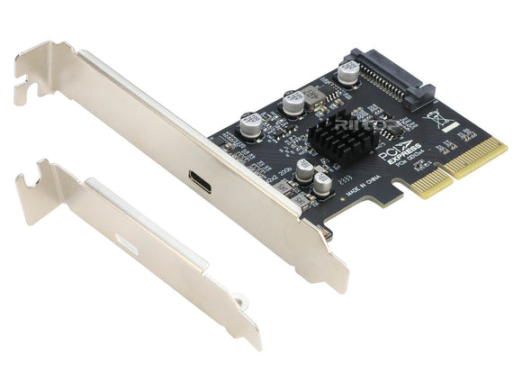 20Gbps PCIe USB C Card - RIITOP USB 3.2 Gen 2x2 (20Gbps) USB-C SuperSpeed PCI Express 3.0 x4 Host Controller Card - USB Type-C PCIe Add-On Adapter Card - Expansion Card, For Windows & Linux