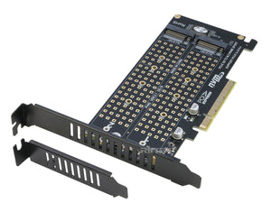 Dual 2X NVME M Key M.2 to PCIE Express 3.0 Gen3 X8 X16 RAID Card VROC Raid0 Hyper Adapter (PCIe Bifurcation needed!)