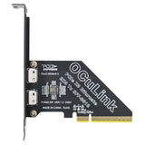 PCIe 4.0 x8 128Gbps to OCuLink SFF-8612 SFF-8611 Adapter External Graphics Card for GPU Dock, eGPU, NVMe SSD