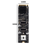 Dual Port 10Gbps Type-E USB 3.1 Front Panel Socket to NVME M-Key M.2 Express Card Adapter for Motherboard, RIITOP Type-E to NVMe Adapter 10Gbps