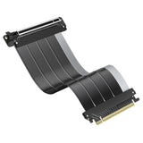RIITOP PCIE 5.0 Riser Cable 30CM for RTX5090 RTX4090 RX9070 RX7900, Compatible with PCIe 5.0/4.0 GPUs, 90 Degree Right Angle for Vertical GPU Mount, 30cm / 11.8inch