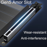 PCIE 5.0 x16 Riser Cable 200mm 128GB/s Vertical Graphic Card/GPU Mount Flexible Right Angle, Usable with PCIe 4.0 & RX 9070/ RTX5090,RTX 4090/5070/5080/5090RX 9070XT/7900XT, 20cm (Total Length: 25cm)