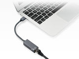 USB Network Adapter 10/100/1000Mbps in Grey Aluminum Design, RIITOP USB 3.0 to 1000M Gigabit Netowrk Card