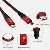 RIITOP USB4 Cable with 40Gbps Data, 5K Video Support, and 100W PD Charging in 3.3 ft - Fully Compatible with USB-C, Thunderbolt 3, and Thunderbolt 4, eGpu (External Gpu), USB-C Docking Statition