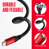 USB C to USB C PD Charging Cable 15Ft, Support 100W 20V 5A, RIITOP USB Type C Gen2 10Gbps Cable SuperSpeed 10Gbps with eMarker Chipset Compatible with Oculus Quest, Oculus Link Cable