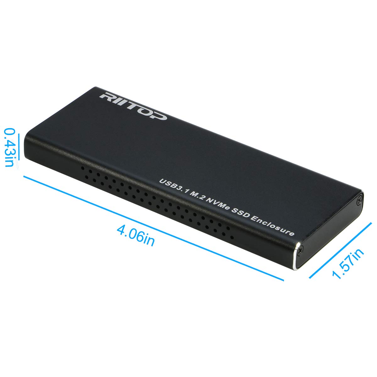RIITOP M.2 NVMe to USB C Enclosure External USB 3.1 to PCI e M Key N