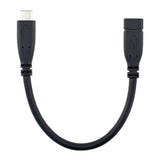 RIITOP USB-C Type C Male to Female USB 3.1 Extender Extension Short Cable Cord for Nintendo Switch, Macbook 2016 Dell XPS (7.8 inch, Black) [CMTF-8IN-BK]