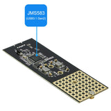 RIITOP M.2 NVMe to USB C Enclosure External USB 3.1 to PCI-e (M Key) NVMe 2280 SSD Adapter Reader [NVME2C-SL]
