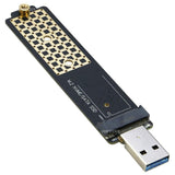M.2 to USB Adapter, RIITOP M.2 NVMe & NGFF SSD to USB Reader Converter Adapter for Both B Key and M Key SSD