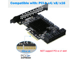 PCIe to SATA Card 10 Port, SATA 6Gbps Controller Expansion Card with Low Profile Bracket, Support 10 SATA 3.0 Devices