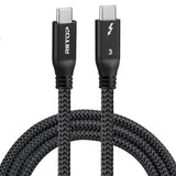 RIITOP Thunderbolt 3 Cable Cord 40Gbps TB3 Supports 100W (20V, 5A) Charging, 3.3ft 1m, USB C Compatible Thunderbolt 3 Certified