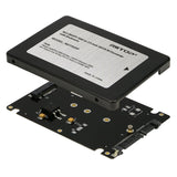 RIITOP M.2 NGFF (SATA) SSD to 2.5" SATA 3 22-Pin Converter Adapter Card with Case Enclosure 7mm thickness Plastic [23-020-001]