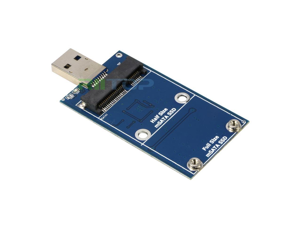 Fdit Carte Adaptateur SSD Carte De Conversion MSATA SSD Vers 2.5'' SATA