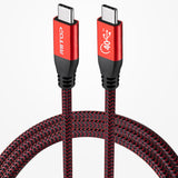 RIITOP USB4 Cable with 40Gbps Data, 5K Video Support, and 100W PD Charging in 3.3 ft - Fully Compatible with USB-C, Thunderbolt 3, and Thunderbolt 4, eGpu (External Gpu), USB-C Docking Statition