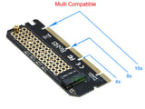 M.2 NVMe SSD to PCI-E 3.0 4x/8x/x16 Adapter Card Converter for M Key PCIe M.2 NVMe SSD 2230/ 2242/ 2260/ 2280mm [NVME2P16XB]