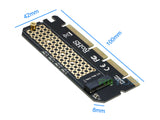 M.2 NVMe SSD to PCI-E 3.0 4x/8x/x16 Adapter Card Converter for M Key PCIe M.2 NVMe SSD 2230/ 2242/ 2260/ 2280mm [NVME2P16XB]