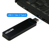 RIITOP NVMe to USB Enclosure M.2 NVMe SSD to USB 3.1 3.0 Type A Enclosure for M.2 PCI-e SSD Case(2019 version)