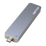 RIITOP NVMe M.2 SSD Enclosure NVMe to USB-C Reader Adapter (No Cable Need) [NVMEU31Z-SS]