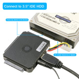 RIITOP USB 3.0 HDD Converter Adapter ALL-IN-1 IDE SATA to USB External Cable For 2.5 3.5" HDD 5.25inch CDROM OTC w/ Power Supply