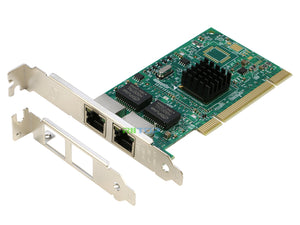 2 Ports 1000M Gigabit Ethernet PCI Network LAN Card Adapter 1Gb Dual RJ45 PCI 10/100/1000Mbps with Intel 82546 Chipset