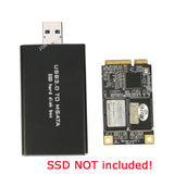 mSATA to USB 3.0 Enclosure Adapter for mSATA 50x30mm SSD( No cable Need) ASM1153E Chipset [MSTU3C-ZHI]