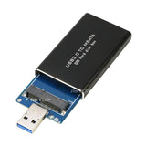 mSATA to USB 3.0 Enclosure Adapter for mSATA 50x30mm SSD( No cable Need) ASM1153E Chipset [MSTU3C-ZHI]