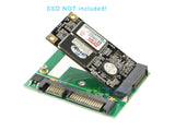 RIITOP mSATA to SATA Adapter mSATA to 2.5 inch SATA 7+15 22 Pin Converter Adapter Card Module Board (50x30mm mSATA SSD compatible) [MSTS-MN]