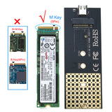 RIITOP M.2 NVMe to USB C Enclosure External USB 3.1 to PCI-e (M Key) NVMe 2280 SSD Adapter Reader [NVME2C-SL]