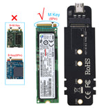 M.2 NVMe SSD to USB C Enclosure NGFF PCI-e M-Key M.2 SSD to USB Reader (Gray)