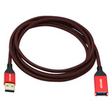 USB 3.0 Extension Cable 6Ft, RIITOP USB 3.0 Type A Male to Female Extender 5Gbps Nylon Braided Cord