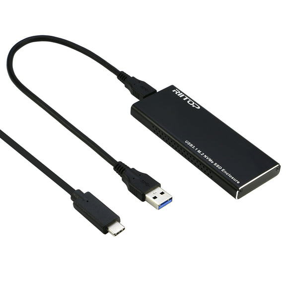 CY M.2 NVME SSD Enclosure Adapter USB 3.1 Gen2 10Gbp to NVME PCI-E M-Key  Solid State Drive External Enclosure for 2242mm 2230mm NVMe M-Key M.2 SSD
