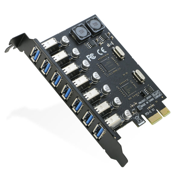 USB 3.0 PCI-e Expansion Card 7Port, PCI-e x1 to USB 3.0