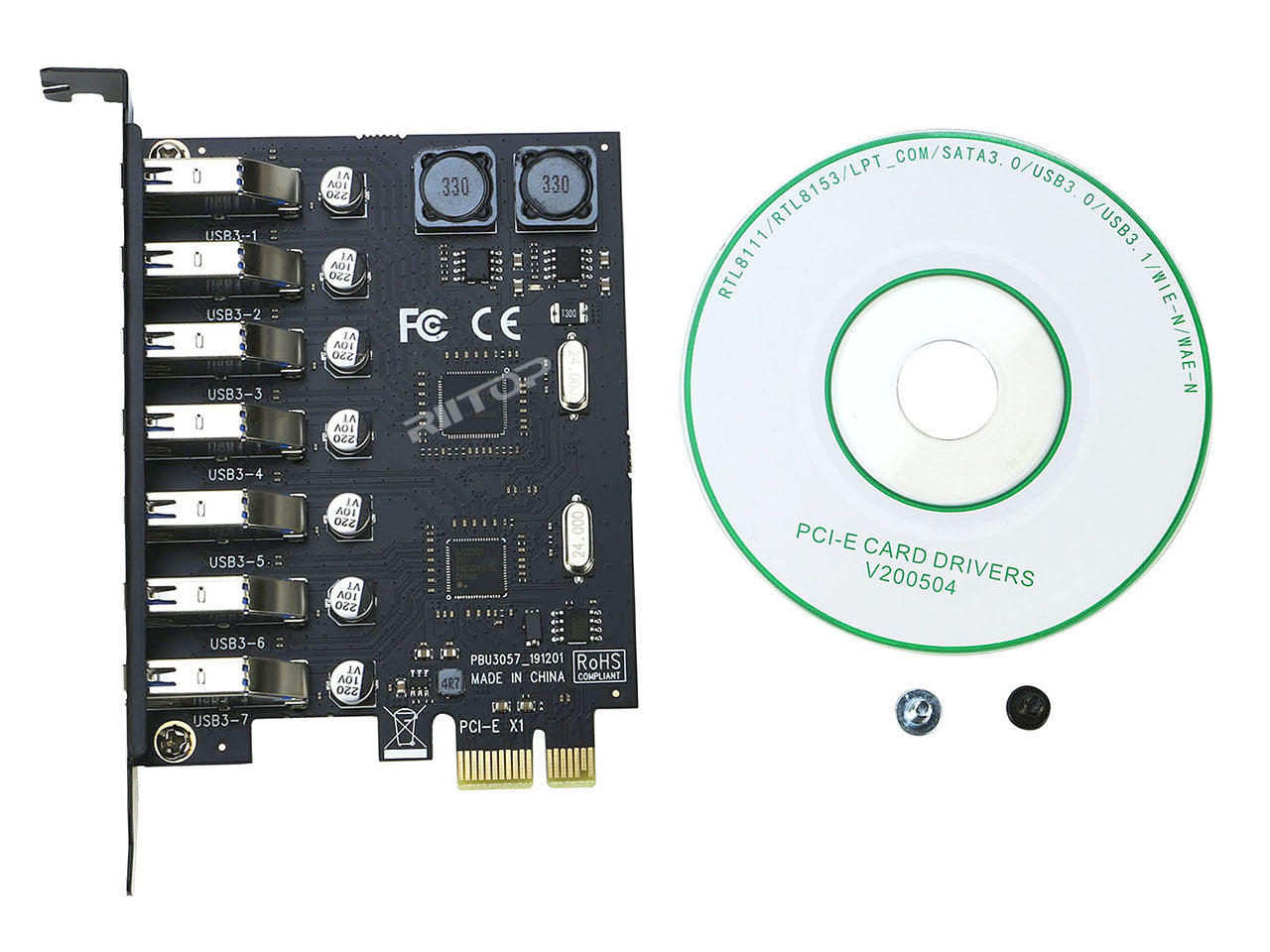 Adaptateur PCI et USB 3, hub 3.0, PCI express, carte'extension, USB 3.0