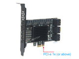 SATA 3 Expansion Card 10 Port, RIITOP PCI-e Express x1 SATA 6G Controller Card, SATA iii 6Gbps PCIe Adapter Card, Come with Low Profile Bracket and SATA3 Cables