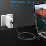 RIITOP Thunderbolt 3 Cable Cord 40Gbps TB3 Supports 100W (20V, 5A) Charging, 3.3ft 1m, USB C Compatible Thunderbolt 3 Certified